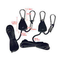 2PCS 1.8Inch 8Ft Long Heavy Duty Adjustable Rope Clip Yo-yo Hanger for Grow Light Kit Hanging Ratchet Canoe Bow Stern Tie Down 2024 - buy cheap