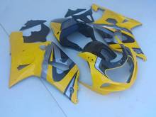 Kit de carenado de alta calidad, carrocería + regalos SH33 para GSXR600 750 K1 01 02 03 GSXR 600 GSXR750 2001 2002 2003, color amarillo y negro 2024 - compra barato