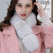 2021 Fxfurs Fur Scarf Fox Fur Real Fur Cute General Thickened New Winter Female Solid Women Fashion Adult 2024 - buy cheap