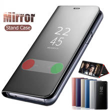 Роскошный зеркальный умный флип-чехол для xiaomi MI CC9 Pro Note 10, кожаный чехол для телефона Reami K30 Note 8T 8 Pro 9S 8A, чехол для телефона 2024 - купить недорого