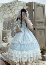 kawaii girl gothic lolita op loli cosplay Princess tea party sweet lolita dress vintage lace bowknot o-neck victorian dress 2024 - buy cheap