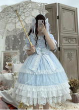 Vestido de princesa de lolita gótico para chica, ropa vintage de encaje con lazo y cuello redondo, estilo victoriano, para fiesta de té, cosplay, lolita op loli 2024 - compra barato