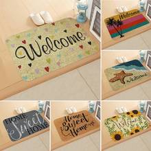 Welcome Doormat Entrance Mat Hallway 6 Patterns Printed Anti-Slip Floor Mat Area Rugs Funny Custom Front Door Mat Carpet 2024 - buy cheap