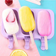 Silicone Ice Cream Mold with Lid Animals Shape Jelly Ice Ball Maker Baby DIY Food Supplement Tool Popsicle Stick Kitchen 2024 - buy cheap