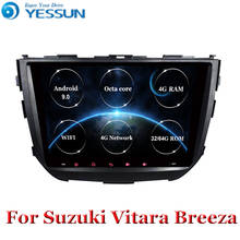 Radio con GPS para coche, reproductor Multimedia con Android 9, DSP, ocho núcleos, vídeo, completamente táctil, para Suzuki Vitara, Breezer, 2015, 2016, 2017 2024 - compra barato