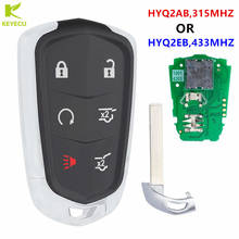 KEYECU Replacement Proximity Remote Key FOB 315MHZ HYQ2AB OR HYQ2EB 433MHZ for CADILLAC ESCALADE TRANSMITTER 2015-2019 2024 - buy cheap