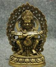 Ym 306 tibet budismo templo bronze suporte mahakala vajrapani buda estátua 2024 - compre barato