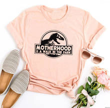 Camiseta vintage da mamãe e dinossauro, camiseta da moda para passear no parque, presente de 2021 2024 - compre barato