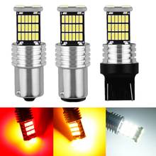 2pcs P21W 1156 BA15S 1157 Bay15d LED Bulbs Car Lights Turn Signal Reverse Brake Light T15 7440 7443 4014 LED Automobiles Lamp 2024 - buy cheap