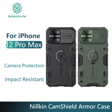 Чехол NILLKIN CamShield для iPhone 12 Pro Max, армированный чехол для защиты объектива, противоударный чехол для телефона Apple 12 Mini 12 / 12 Pro 2024 - купить недорого