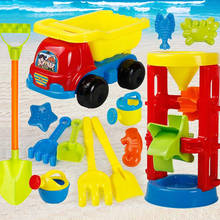 Carrinho de brinquedos para praia, jogo de areia para crianças, conjunto com caixa de areia para brincadeira de verão 2024 - compre barato