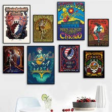 Carteles de The Grateful Dead, pintura en lienzo de música Rock, arte de pared, carteles e impresiones, imágenes de pared para decoración del hogar y sala de estar 2024 - compra barato