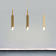 Nordic Gold Tube Pendant Lights Bedroom Bedside Hanging Lamp Dining Room Kitchen Light Fixtures Living Room Bar Home Art Decor 2024 - buy cheap