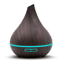 Aroma Essential Oil 400ML Diffuser Ultrasonic Mist Maker Air Humidifier with Wood Grain LED Lights for Office Living Home 2024 - buy cheap