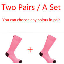 Two Pairs / A Set New Sport Cycling Socks Men Women Breathable Road Bicycle Socks Outdoor Sports Racing Socks 2024 - buy cheap