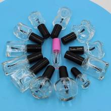 50pcs 3/5/8/10/15ml Empty Nail Polish Bottle Cosmetic Containers Nail Glass Bottles with Brush Black CLear Glass With Lid Brush 2024 - buy cheap