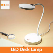 COOWOO-Lámpara LED de escritorio, luz de protección ocular, ajustable, 4000mAh, alimentación 2USB, fuente de alimentación móvil, lámpara de mesa inteligente 2024 - compra barato