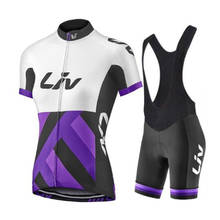 Pro roupas de ciclismo das mulheres verão bib shorts 2022 liv bicicleta estrada conjunto jérsei senhoras vestido feminino roupas mtb uniforme terno 2024 - compre barato