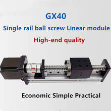 GX40 ball screw 1204 1605 1610 slide table precision stepping cross motor moving CNC linear guide linear slide table module 2024 - buy cheap