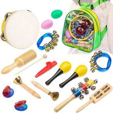 Musical Instrument Toys for Kids - 15 pcs Percussion Set for Toddlers Preschool Educational Learning Musical Toys Including Tamb 2024 - buy cheap