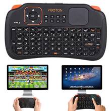 Teclado inalámbrico de 2,4G para juegos, periférico Air Mouse con Touchpad, trabajo manual para PC, TV inteligente, Control remoto, PC y tableta 2024 - compra barato