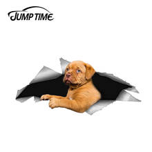 Jump Time-calcomanía 3D de vinilo para ventana de coche, pegatinas de animales para parachoques, Dogue de Burdeos, perro y mascota, 13cm x 6,1 cm 2024 - compra barato