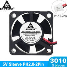 5Pieces lot Gdstime 5V 2Pin 3cm 30mm 30x30x10mm Mini DC PC Video Card Cooling Cooler Fan 2024 - buy cheap