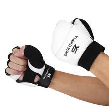 White Kids Adult Half Finger Fight Boxing Gloves Mitts Sanda Karate Sandbag Protector for MMA Muay Thai Kick Boxing Training 2024 - buy cheap
