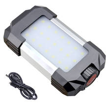 Luz LED portátil para acampar, Banco de energía móvil recargable por USB, lámpara de linterna IPX5, iluminación de emergencia para exteriores, resistente al agua 2024 - compra barato