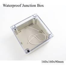 160x160x90mm Waterproof Plastic Junction Box Transparent Clear Electrical Project Case ABS IP65 Outdoor Enclosure 160*160*90mm 2024 - buy cheap