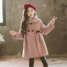 Kids Jacket for Girls Winter Wool Warm Coat Fashion Girls Clothes Kids Outerwear Autumn Girls Coat 4 6 8 10 12 13 Years 2024 - buy cheap