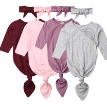 Faixa infantil para bebês, meninos e meninas, 0-6m, conjunto de roupas infantis sólida para envoltório de saco de dormir, 2 peças 2024 - compre barato