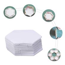 100Pcs Stretched Hexagon Templates Paper Quilting Patchwork Sewing Craft DIY 2024 - buy cheap