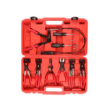 9pcs Hose Clamp Plier Set Automotive Tools Bendable throat tube bundle pliers Kit Auto Hand Tool Reach Wire Plier Car Repair 2024 - buy cheap