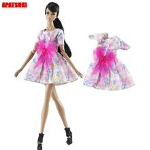 Pink Lovely Cute Princess Dress Evening Party Gown Dresses Outfits Clothes for Barbie Doll Clothes for 1/6 BJD Dolls Accessories 2024 - buy cheap