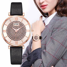 CCG relojes de moda para mujer, lujosos relojes de pulsera de cuero con diamantes de imitación para mujer, relojes de pulsera luminosos romanos de cuarzo para mujer, reloj zegarki 2024 - compra barato