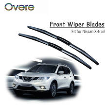 Overe 1Set Rubber Car Front Wiper Blade Kit For Nissan X-trail 2018 2017 2016-2001 T30 T31 T32 Original Wiper Accessories 2024 - buy cheap