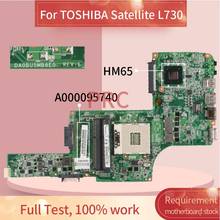 Материнская плата A000095740 для ноутбука TOSHIBA Satellite L730, материнская плата для ноутбука DA0BU5MB8E0 HM65 DDR3 2024 - купить недорого