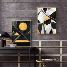 Quadros gráficos nórdicos modernos, abstratos, estilo geométrico, tela, pinturas, para sala de estar, quarto, decoração, sem moldura 2024 - compre barato