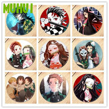 Free Shipping Anime Demon Slayer: Kimetsu no Yaiba Brooch Pin Badges For Clothes Backpack Decoration Children's gift B014 2024 - buy cheap