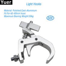 50Pcs/Lot Aluminum Stage Light Hooks Fit For 40-60mm For Club Bar DJ Disco Light Moving Head Par Light Equipment Security Clamp 2024 - buy cheap