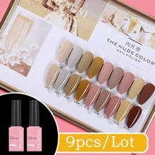 9 Colors Gel Nail Polish Nail Kits For Nails Semi Permanent Soak Off Gel Polish Varnish UV Nail Set  Nail Art Lacquer Polishes 2024 - buy cheap