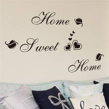 home sweet home love heart Bedroom Wall Stickers living room wedding Decoration Stickers Wall Decals 2024 - buy cheap