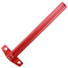 Woodworking Scriber T-Type Ruler Hole Positioning Scribing Gauge Aluminum Alloy Portable Crossed-Out Tool Carpenter Marking Tool 2024 - buy cheap