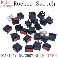 10PCS Rocker Switch KCD1-101 ON-OFF / ON-OFF-ON / 2Pins / 3Pins / 4Pins / 6Pins Toy Switch / Power Switch 6A 250V / 10A 125V AC 2024 - buy cheap