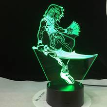 Figma-Luz Led de noche 3D para niños, lámpara de Manga japonesa, Death Note L, modelo de dibujos animados, 7 colores que cambian, ilusión, USB, Juguetes 2024 - compra barato