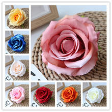 20PCS 10CM 9color Silk Rose Flower Head  Artificial Flower Wedding Decoration DIY Flower Decorative Flower Bouquet 2024 - buy cheap
