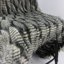 160*100cm jacquard fluffy fourrure peacock hair artificial plush faux fur fabric for coat pillow case vest fausse fourrure tissu 2024 - buy cheap