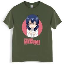 Camiseta negra Kawaii para hombre, camisa de Manga de Megumi, Tadokoro, comida, guerra, Shokugeki, no Soma, Yukihira, moda de verano 2024 - compra barato