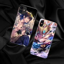 Inosuke Hashibira Kimetsu no Yaiba аниме Мягкий силиконовый чехол для телефона чехол для iPhone 6s 7 8 Plus X XR XS 11 Pro 12 mini Max 2024 - купить недорого